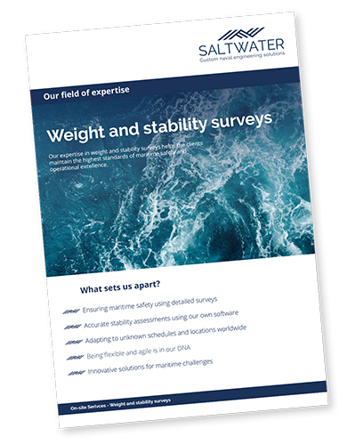 Leaflet Weight and stability surveys Mock-up