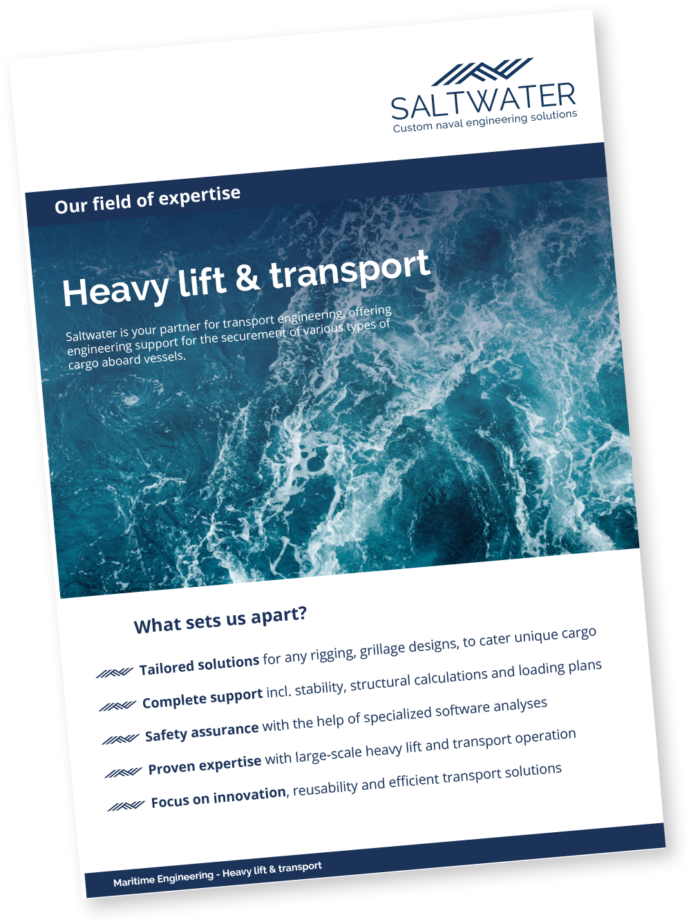 Leaflet Heavy lift and transport